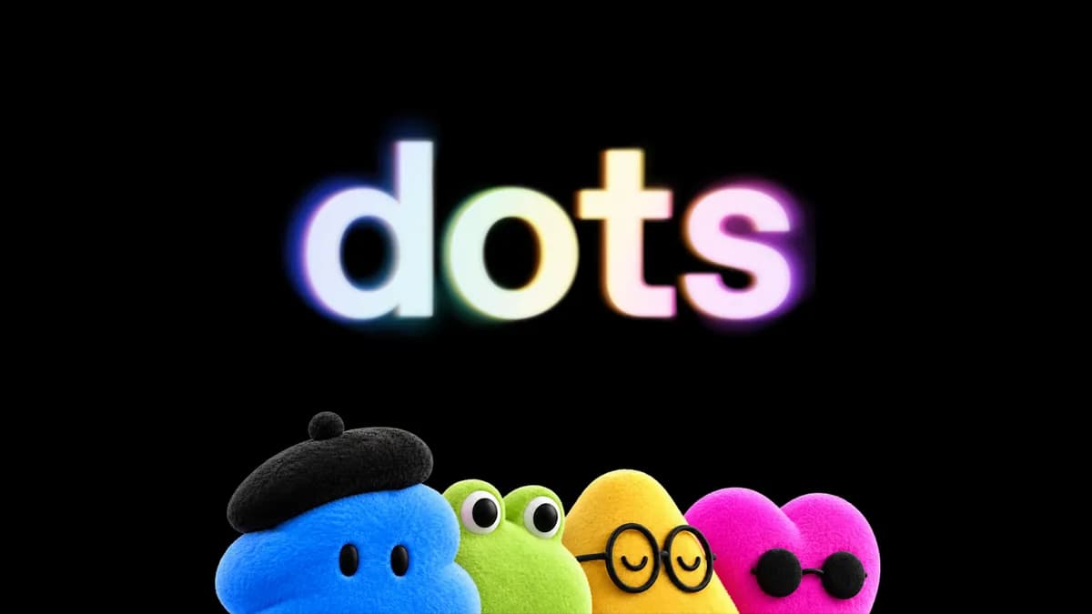 نمودار خطی ساده با چند نقطه دایره‌ای روی خط، عنوان «Introducing dots» در بالا.