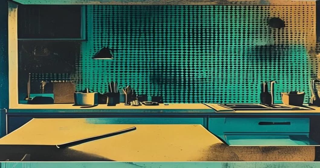 نشانگر نسخه ۱.۰ Rhombus: چهارضلعی قرمز با قطرهای متقاطع و نوشته سفید «Rhombus» در مرکز.