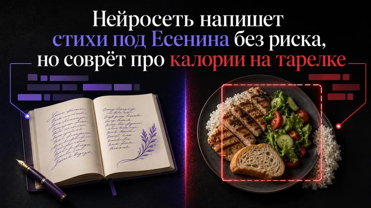 شبکه عصبی شعر یسنینی می‌نویسد بی‌خطر، اما درباره کالری بشقاب دروغ می‌گوید