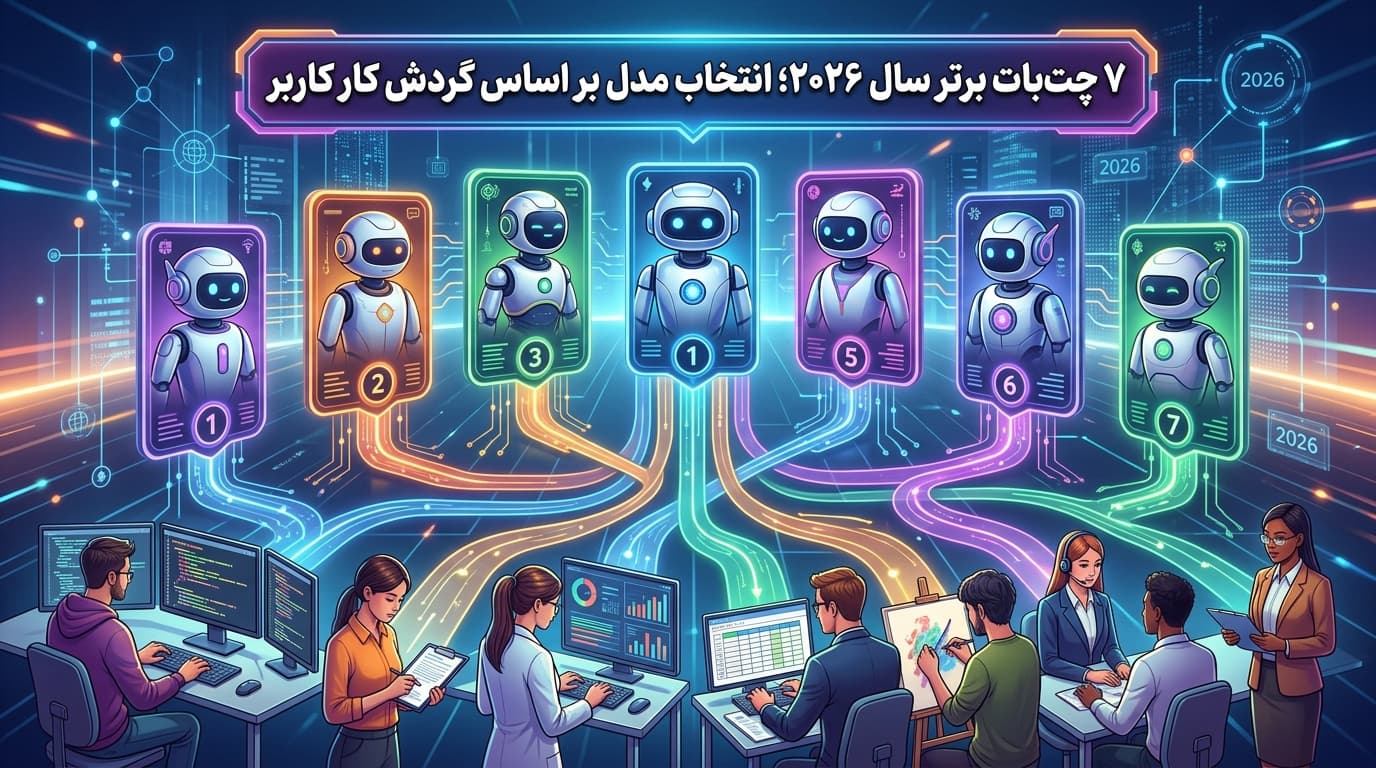 ۷ چت‌بات برتر ۲۰۲۶؛ انتخاب مدل بر اساس گردش‌کار کاربر