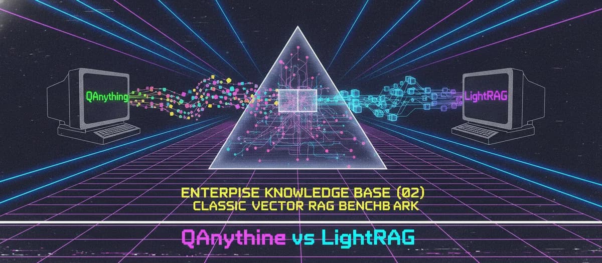 مقایسه QAnything و LightRAG در معیار RAG برداری کلاسیک پایگاه دانش سازمانی