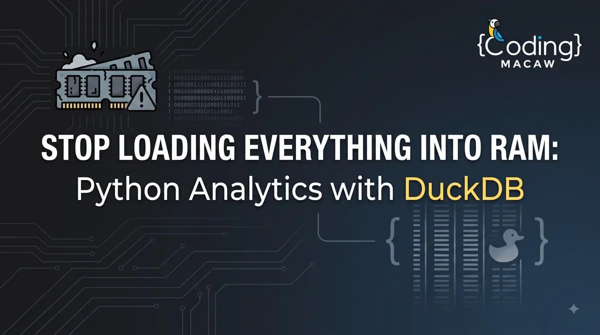 تحلیل دادههای پایتون با DuckDB: بدون نیاز به بارگذاری همهچیز در حافظه RAM