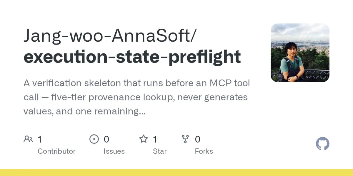 صفحه راهنمای تکمیل فرم در مخزن execution-state-preflight پروژه Jang-woo-AnnaSoft در گیتهاب.