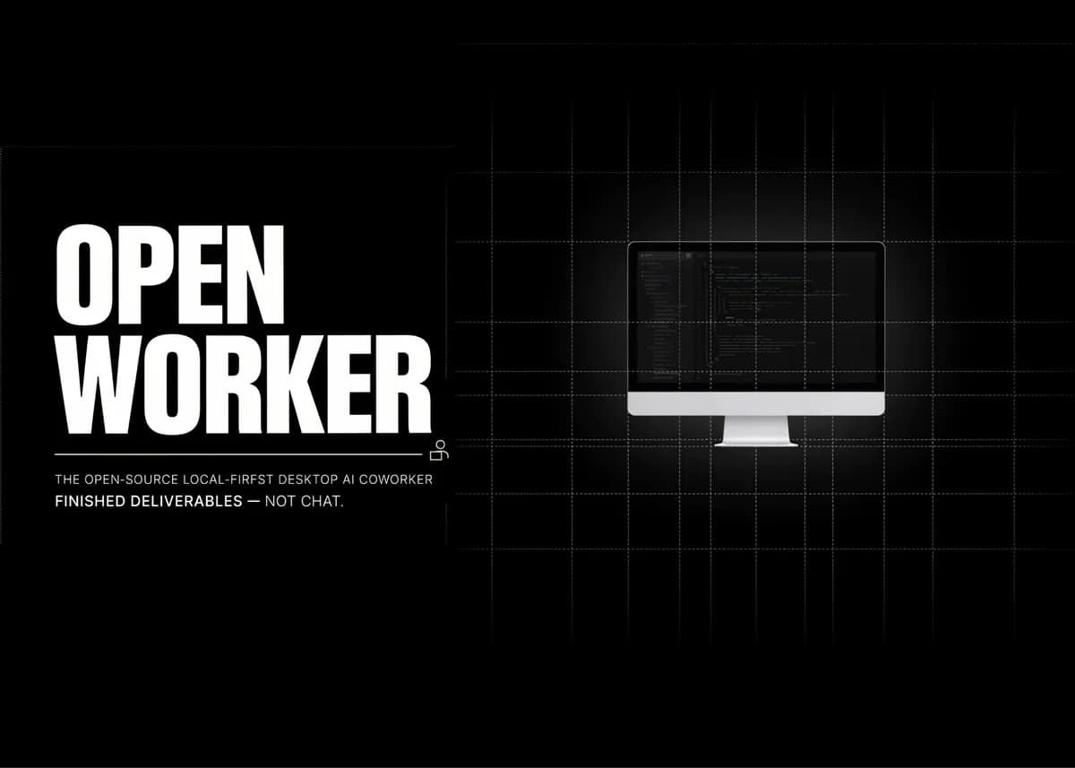 OpenWorker: همکار هوش مصنوعی متنباز و محلی که به جای چت، تحویلیهای آماده تحویل میدهد