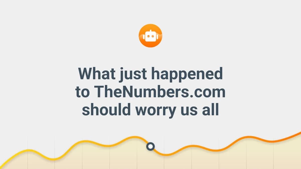 تصویری از صفحه اصلی وبسایت TheNumbers.com که نشاندهنده از دسترس خارج شدن آن است.