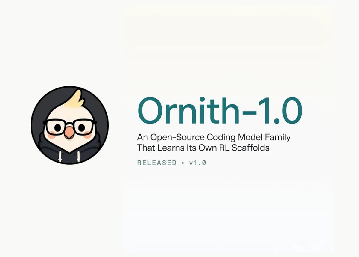DeepReinforce مدل کدنویسی متنباز Ornith-1.0 را منتشر کرد: خانوادهای از مدلهایی که داربستهای یادگیری تقویتی خود را میآموز