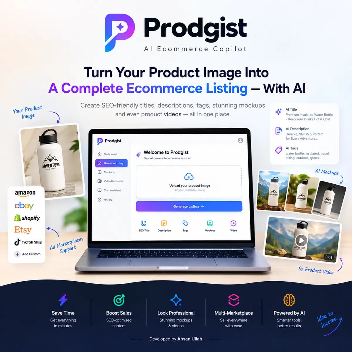 تبدیل یک تصویر محصول به لیست کامل فروشگاه اینترنتی با Prodgist
