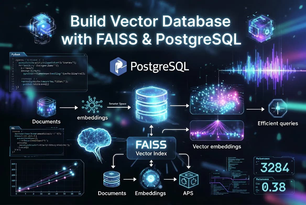 ساخت پایگاه داده برداری با FAISS و PostgreSQL