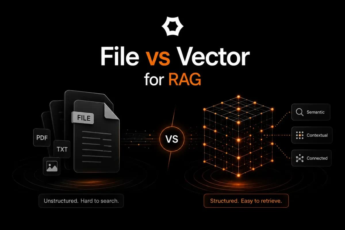 مقایسه فایل و بردار در سیستم RAG