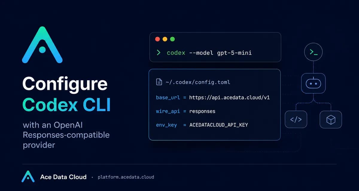 راهنمای عملی اجرای Codex CLI با ارائهدهنده پاسخ سفارشی