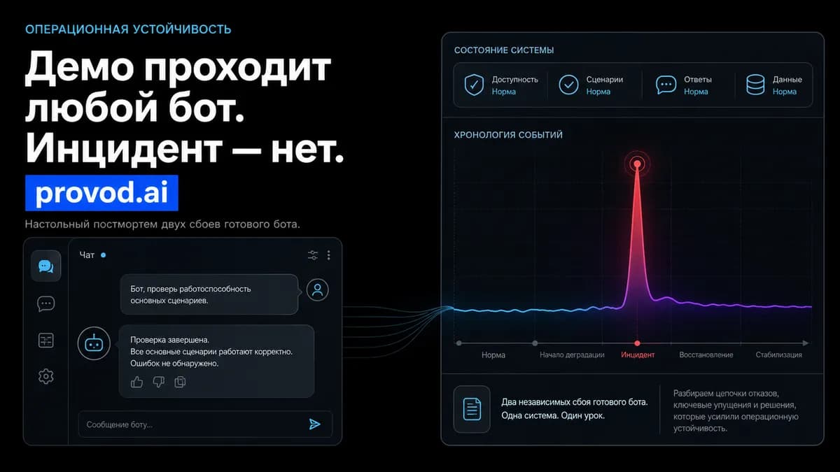 چتبات GPT — وقتی سرویس آماده، آزمون حوادث را نمیگذراند