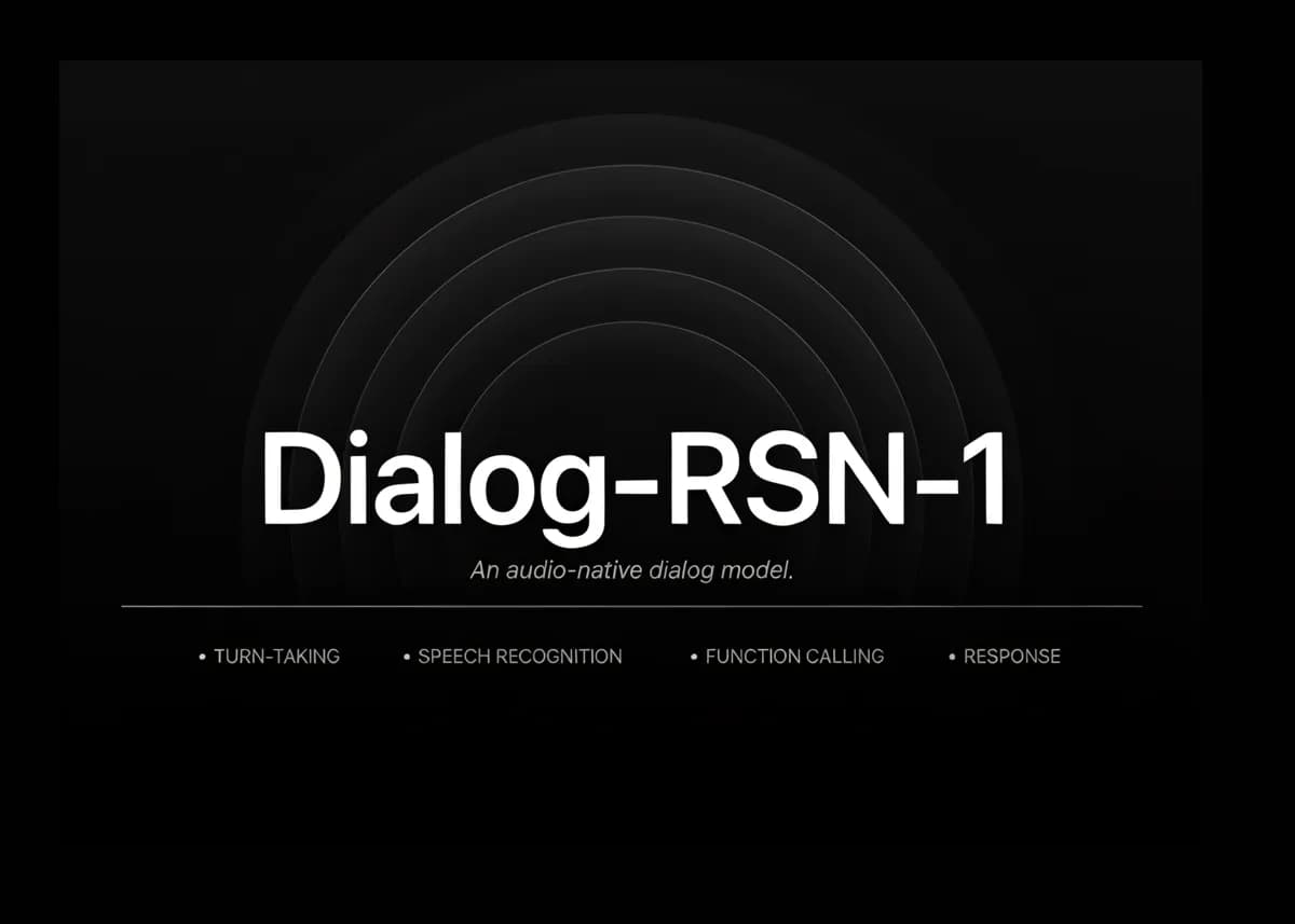 مدل گفتگوی صوتی Dialog-RSN-1 با قابلیتهای نوبتگیری، تشخیص گفتار، فراخوانی توابع و پاسخگویی
