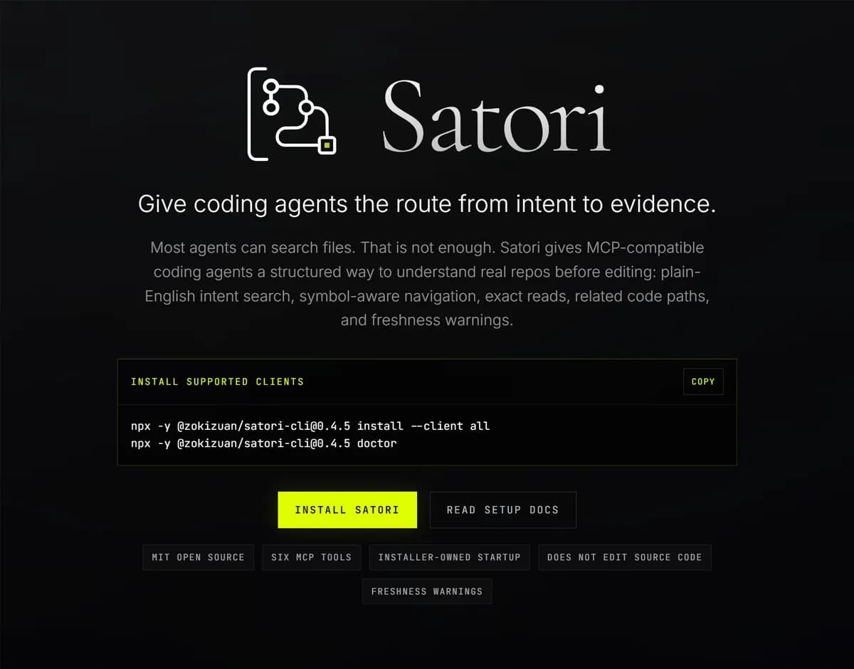 نقشه کد Satori: راهنمای فقطخواندنی برای هوش مصنوعی برنامهنویس