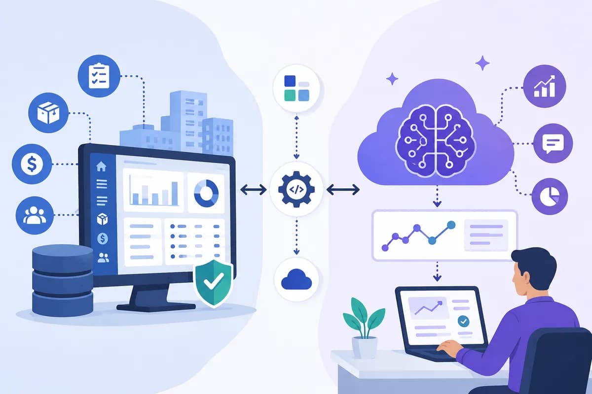 توقف قرار دادن هوش مصنوعی درون ERP (معماری بهتری اینجاست)