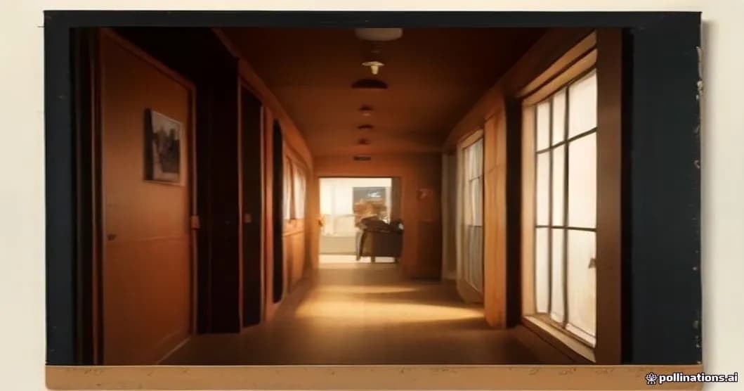 صفحهای از وبسایت با طرحبندی تولیدشده توسط هوش مصنوعی و نمادهای مالکیت معلق در هوا.