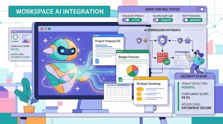دسترسی امن به اسناد و کنترلهای مدیریتی فایلها با Gemini در Google Workspace