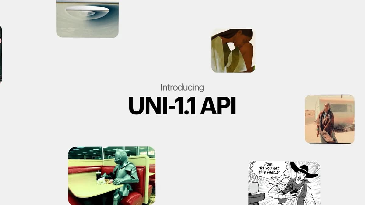 API مدل تصویری Uni-1.1 لوما با قیمت و کیفیت همتراز OpenAI و Google