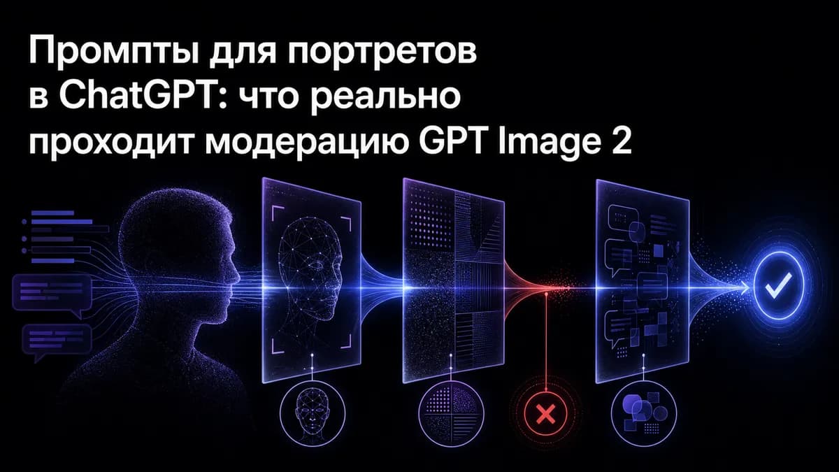 پرامپتهای پرتره در ChatGPT: چه چیزی واقعاً از مoderation GPT Image 2 عبور میکند