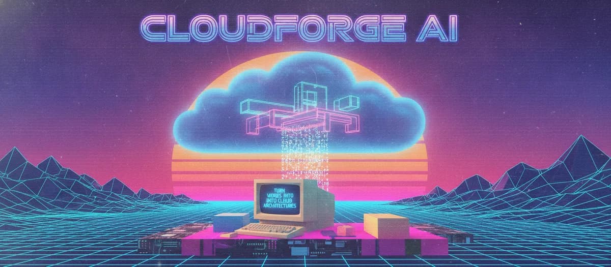 نمودار معماری CloudForge AI با Google AI Studio و Gemini