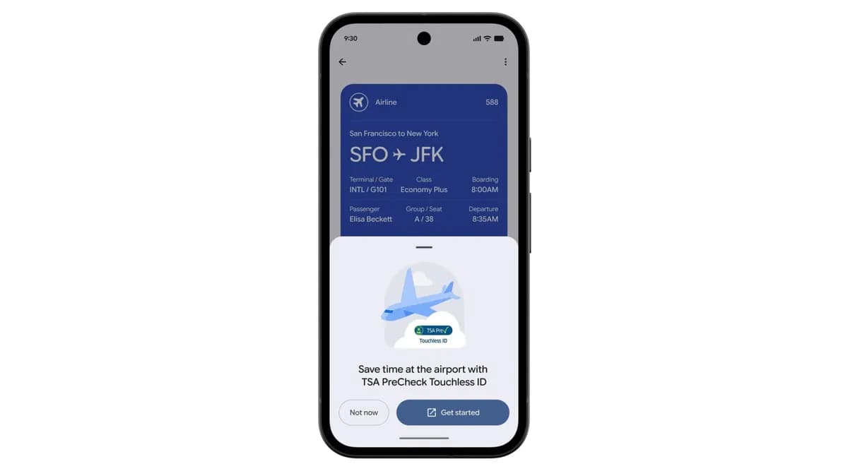 گوگل: استفاده از TSA PreCheck بدون تماس در کیف پول دیجیتال آسانتر میشود