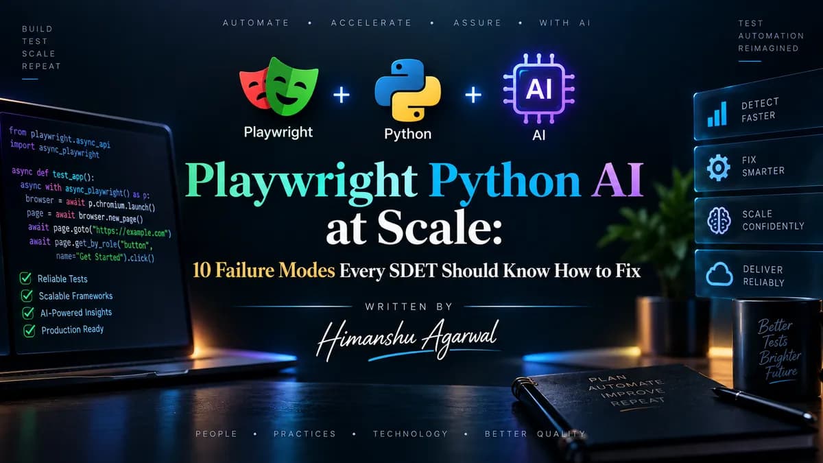 تست خودکار مقیاسپذیر با Playwright Python: ۱۰ خطای رایج و راهحلهای عملیاتی برای SDETها