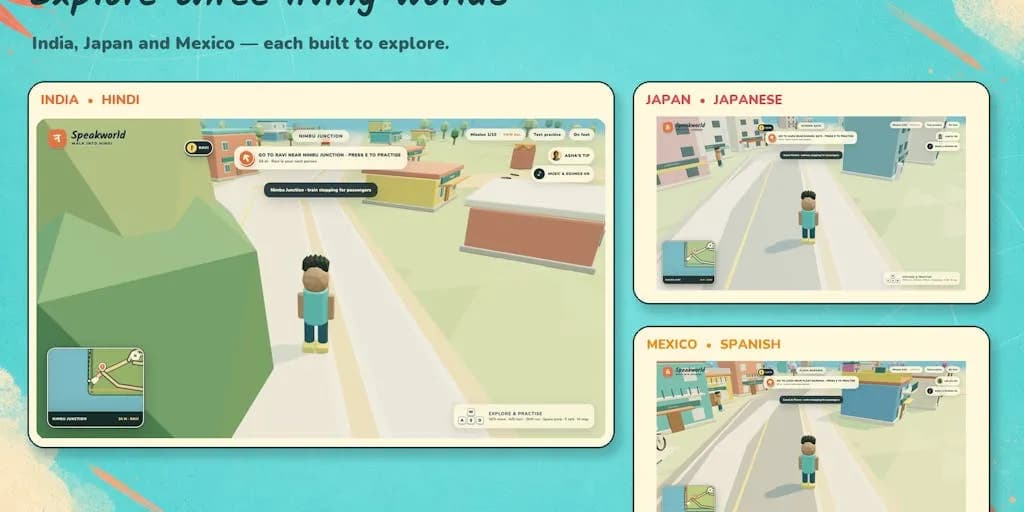 جهانگوی: زبان بیاموز با کشف جهانها و گفتگو با بومیان | Product Hunt