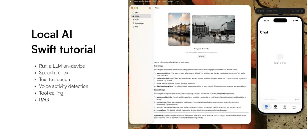 هوش مصنوعی روی دستگاه برای iOS و macOS