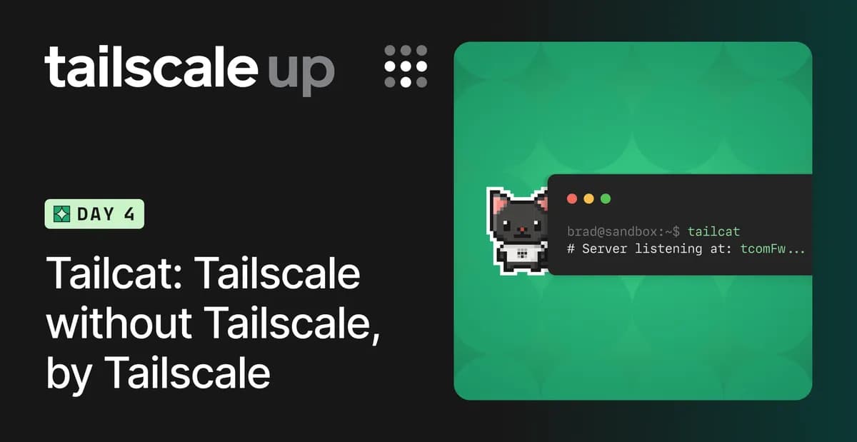 لوگوی پروژه Tailcat: نسخهای متنباز از Tailscale بدون وابستگی به زیرساخت اختصاصی Tailscale