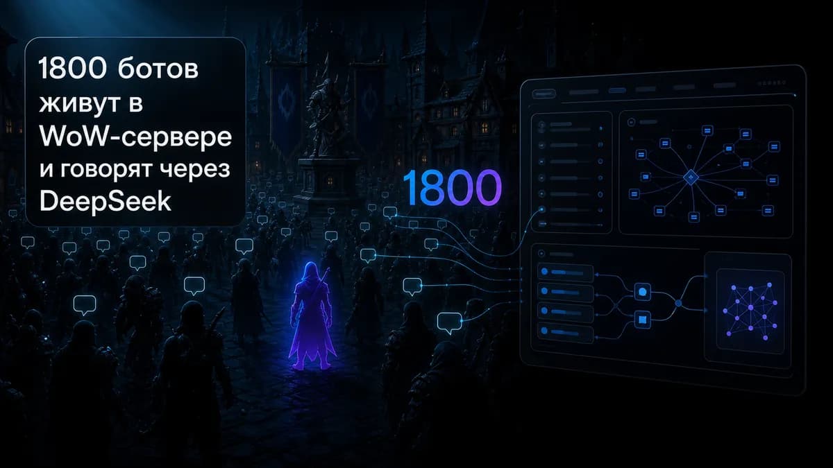سرور WoW با ۱۸۰۰ ربات هوش مصنوعی مبتنی بر DeepSeek: چت با شخصیت به اوج خود رسید