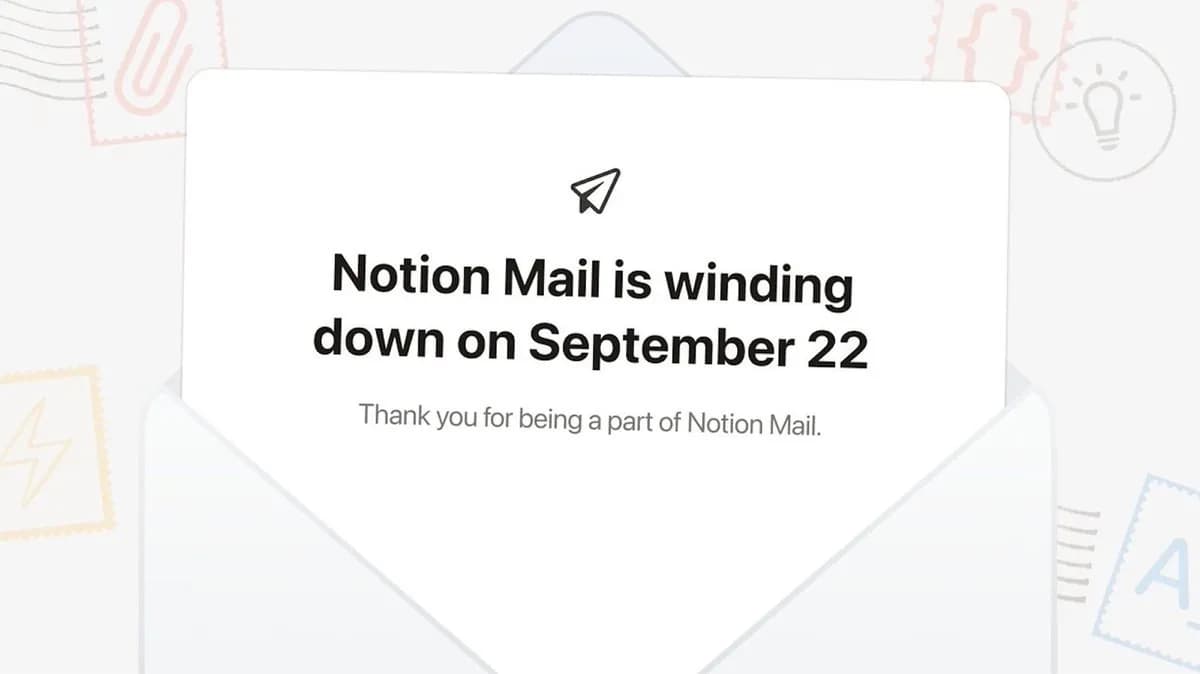 ایمیل Notion تعطیل میشود