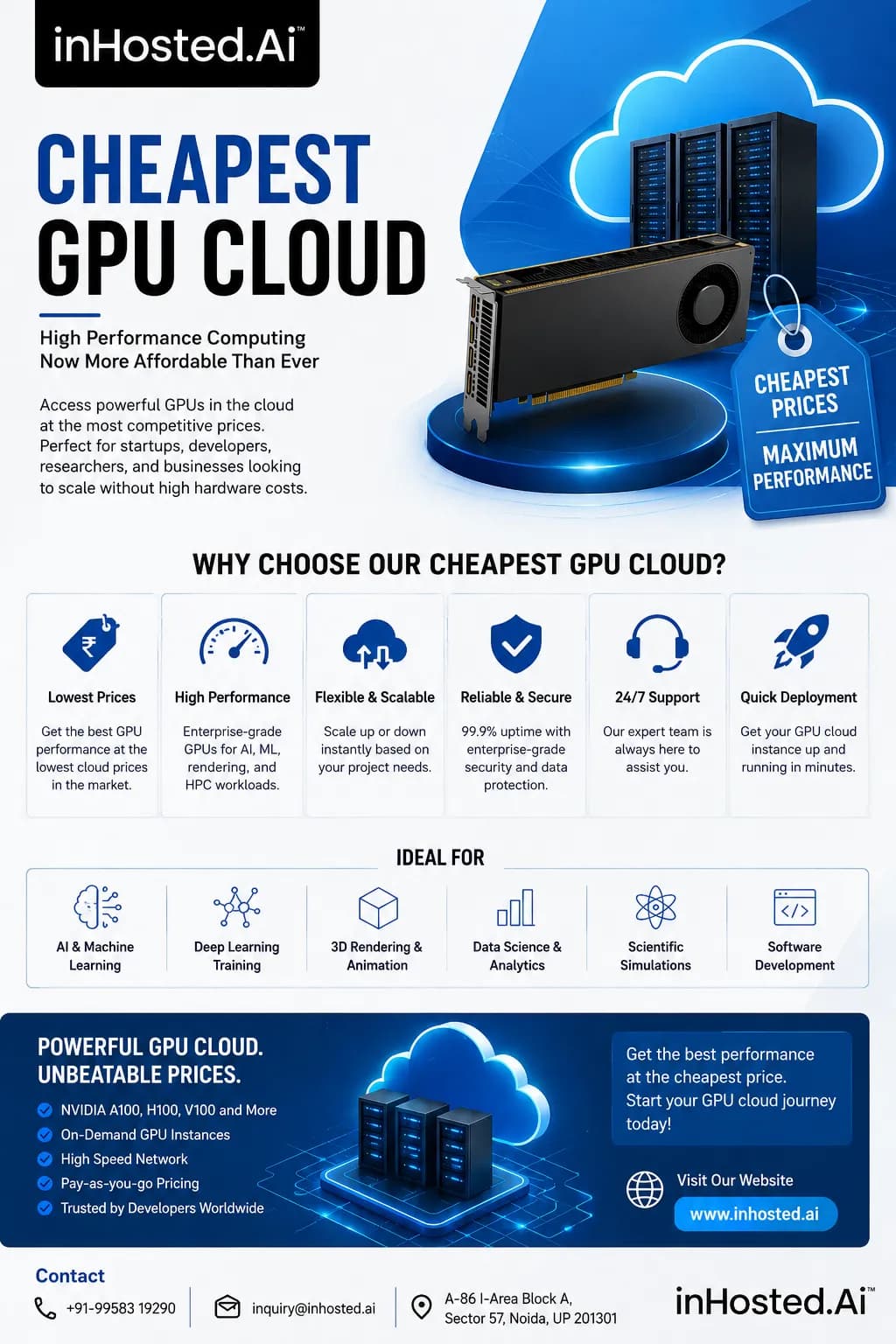 ارزانترین پردازش ابری GPU برای بارهای کاری هوش مصنوعی