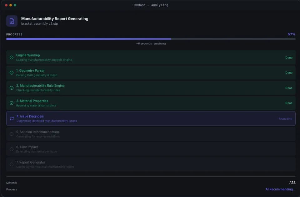 تحلیل فایل STEP توسط ChatGPT برای بررسی قابلیت ساخت قطعه صنعتی