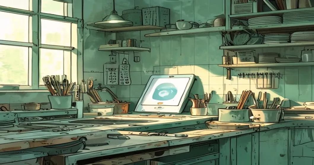لوگوی Cursor روی پسزمینهای تیره با نماد مکاننمای چشمکزن سبز رنگ