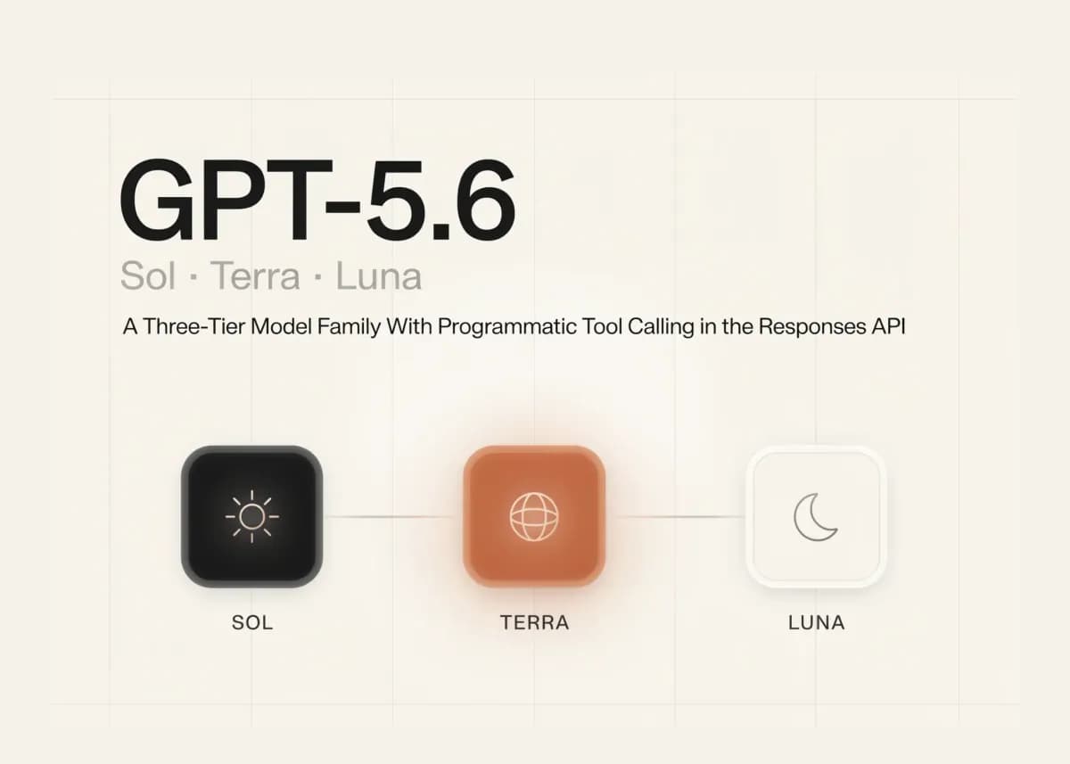 خانواده سهلایه GPT-5.6 با فراخوانی ابزار برنامهنویسی در API پاسخها