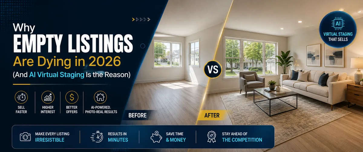 اتاق خالی در سال ۲۰۲۶ منسوخ شده؛ دلیلش چیدمان مجازی با هوش مصنوعی است