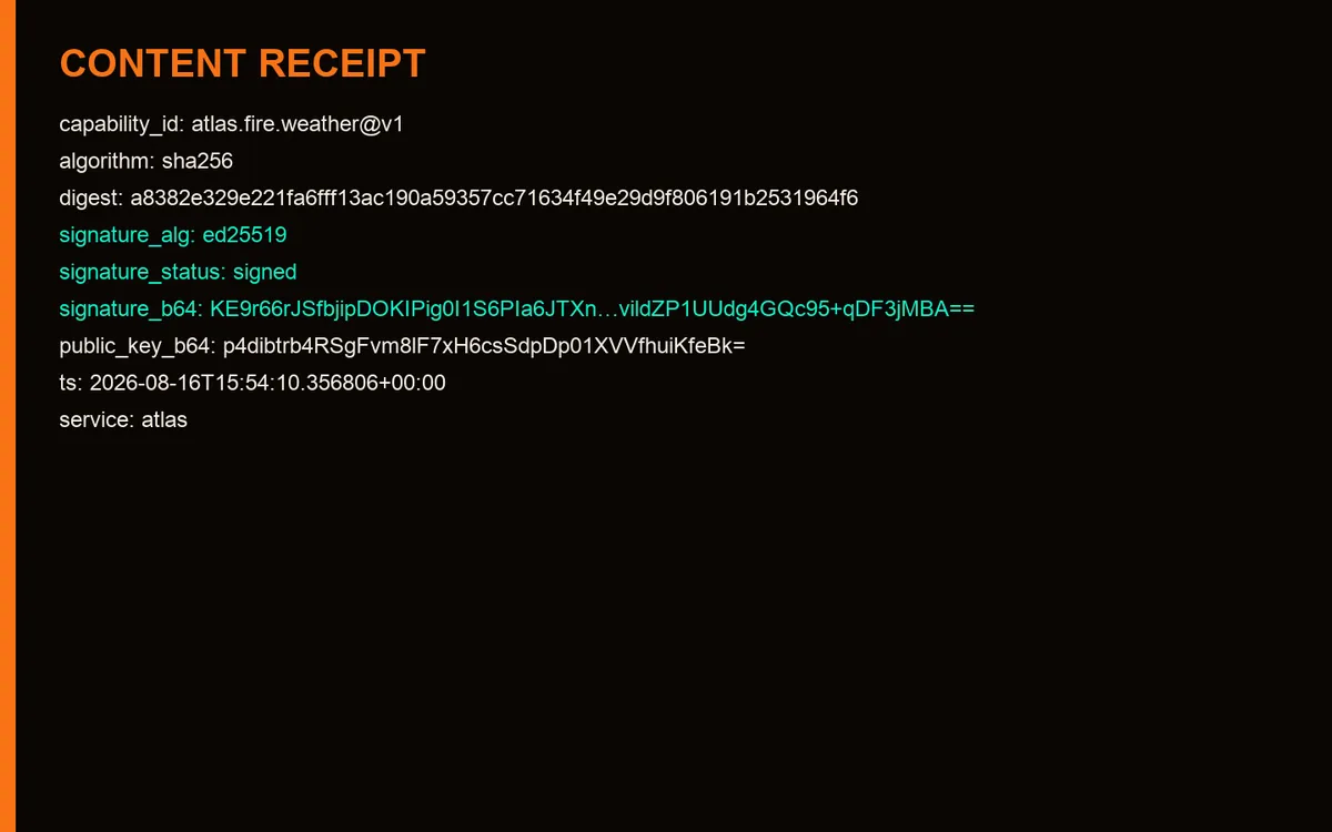 درخواست شواهد آتش دادم. API ۱۵۲ تشخیص حرارتی برگرداند — و از ترسیم محدوده امتناع کرد.