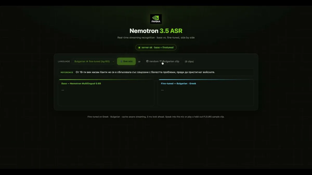 Watch the Nemotron 3.5 ASR Fine-Tuning Walkthrough