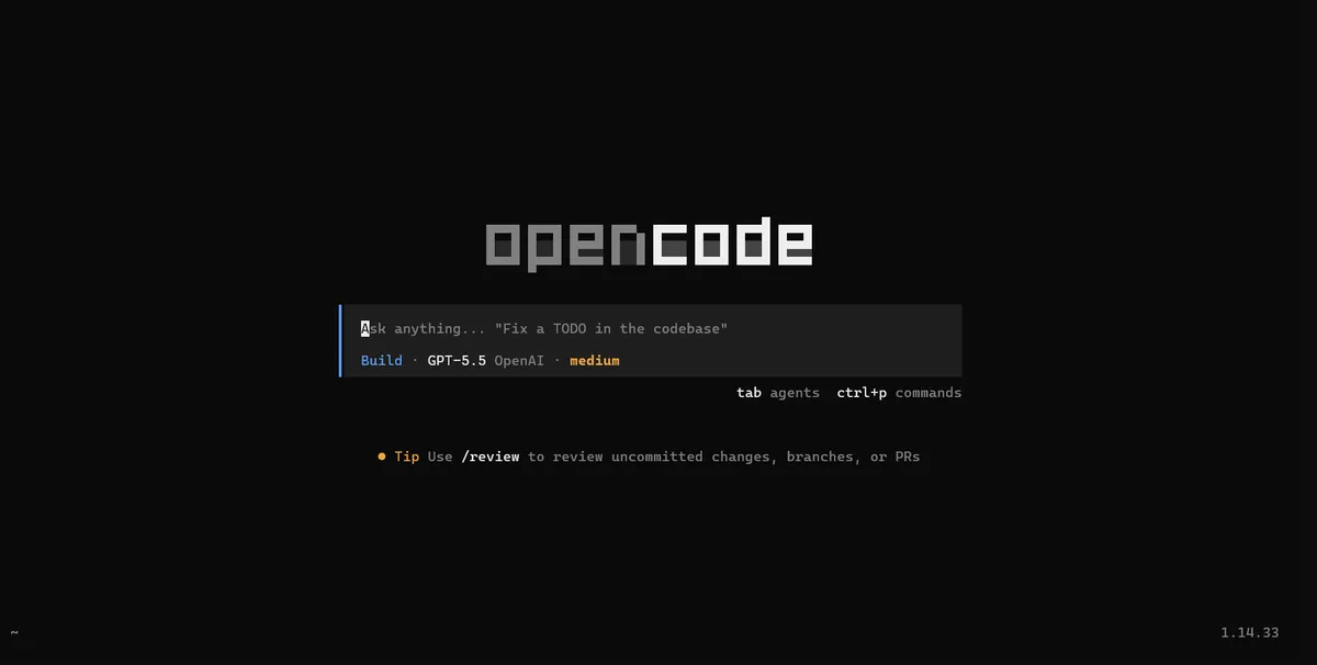 اجرای رایگان GPT-5.5 در ترمینال — OpenCode + یک ماه رایگان ChatGPT Plus