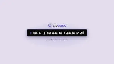 لوگوی Sipcode با عنوان «حافظه تمیز Claude Code برای پاسخهای دقیقتر» در Product Hunt