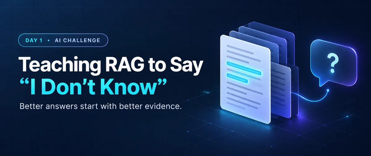 روز ۰۱/۹۰: آموزش به اپلیکیشن RAG برای گفتن «نمیدانم»