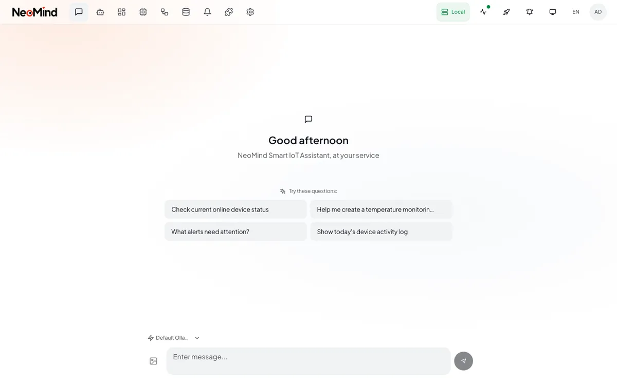 پل ارتباطی NeoMind برای اتصال ۳۰۰۰+ دستگاه خانه هوشمند به هوش مصنوعی لبه در Home Assistant