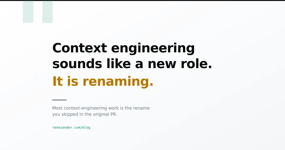 Cover image for Three Files I Renamed Last Month That Fixed My AI Agent