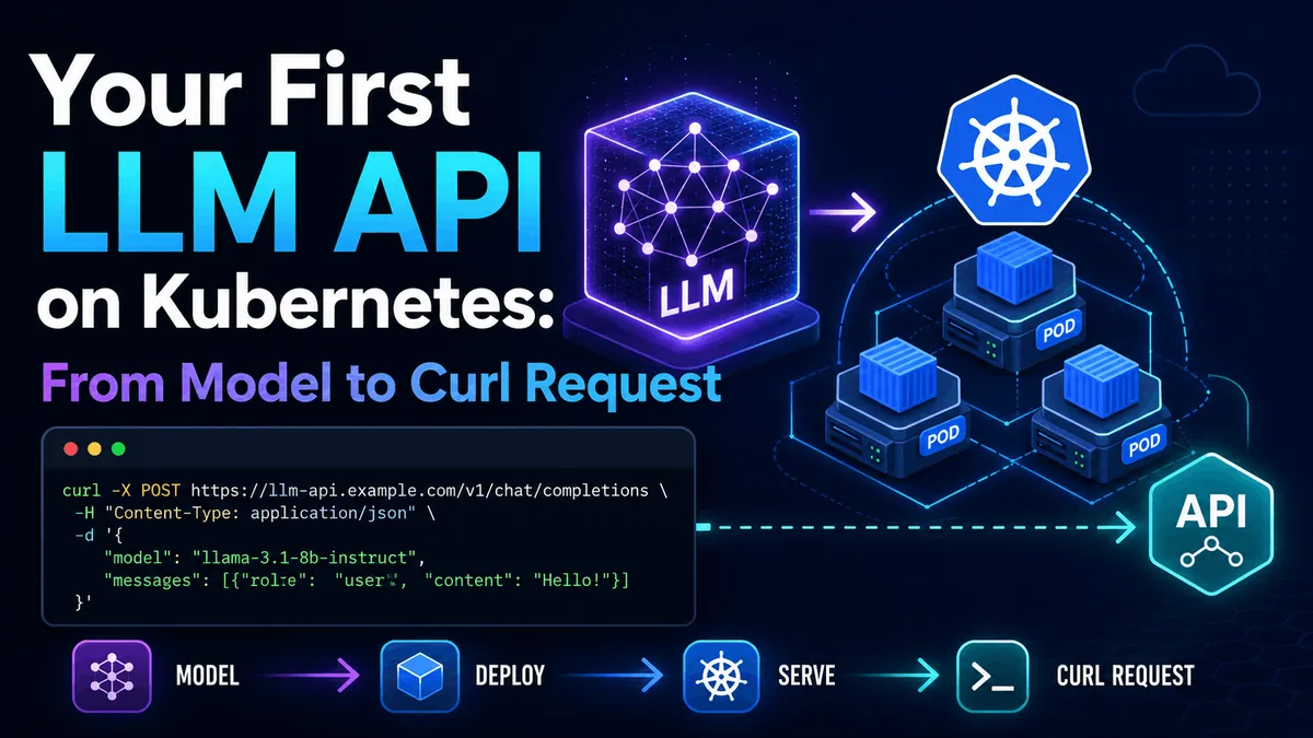 نماد رابط برنامه‌نویسی مدل زبانی بزرگ روی Kubernetes: از مدل تا درخواست Curl
