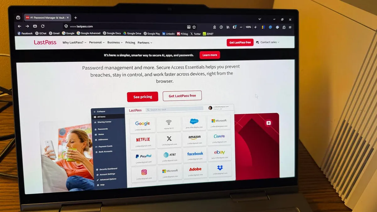 LastPass website