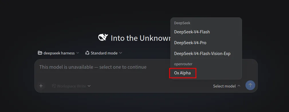 راه‌اندازی ساده DeepSeek Harness و Ox Alpha (تا رایگان است، استفاده کنید)