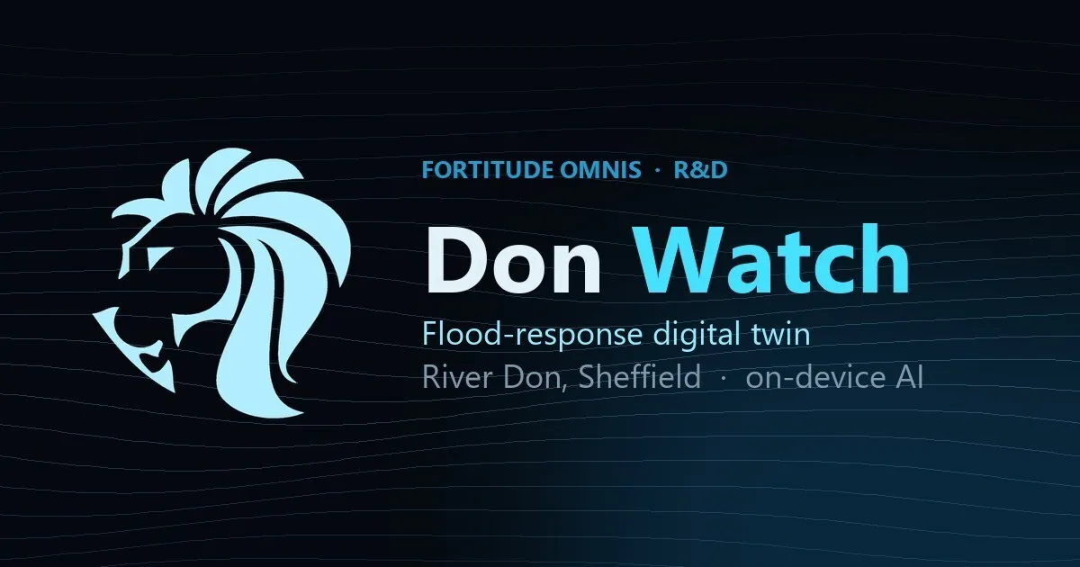 Cover image for I built a real-time flood digital twin of a UK river that runs entirely in the browser, GPU and on-device AI included