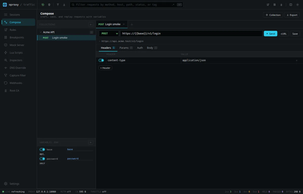 oproxy compose screenshot