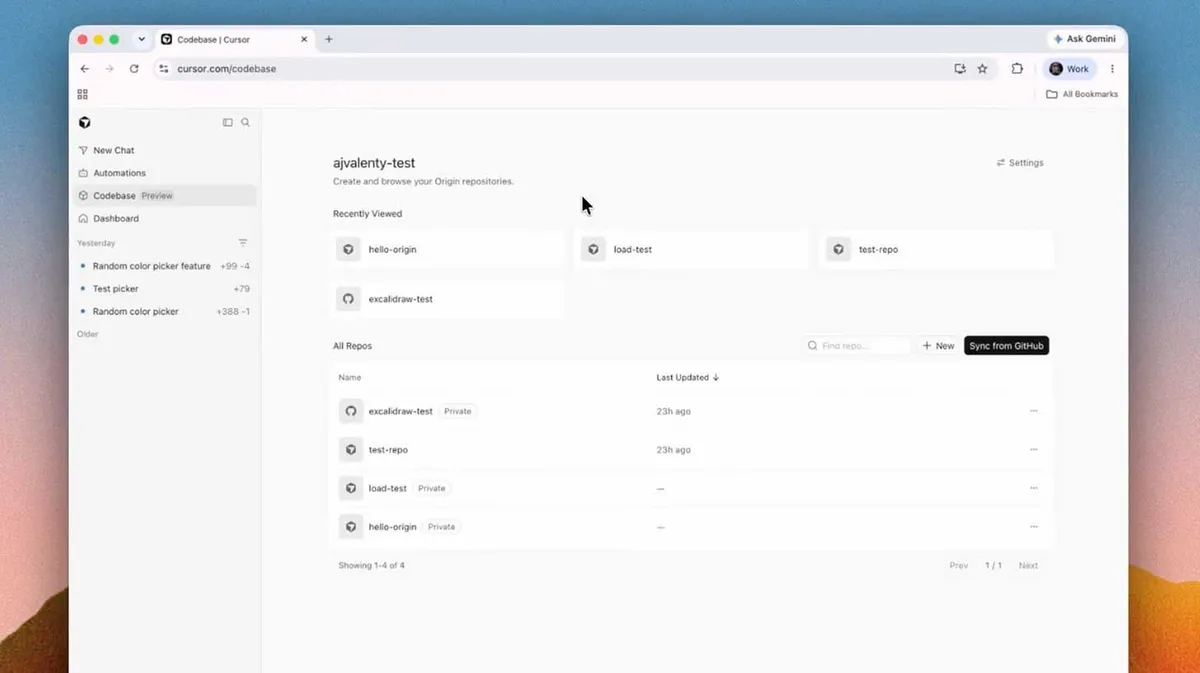 «منشأ Cursor» در بدترین روز گیتهاب منتشر شد