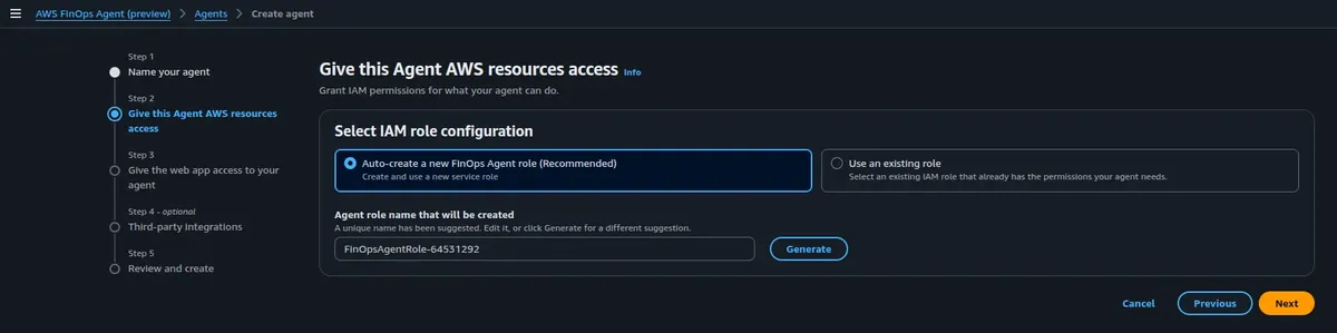 پیکربندی FinOps Agent در AWS و یکپارچهسازی با Slack