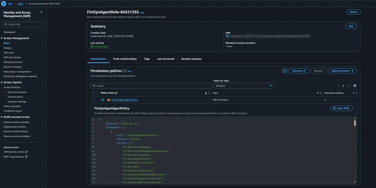 پیکربندی FinOps Agent در AWS و یکپارچهسازی با Slack
